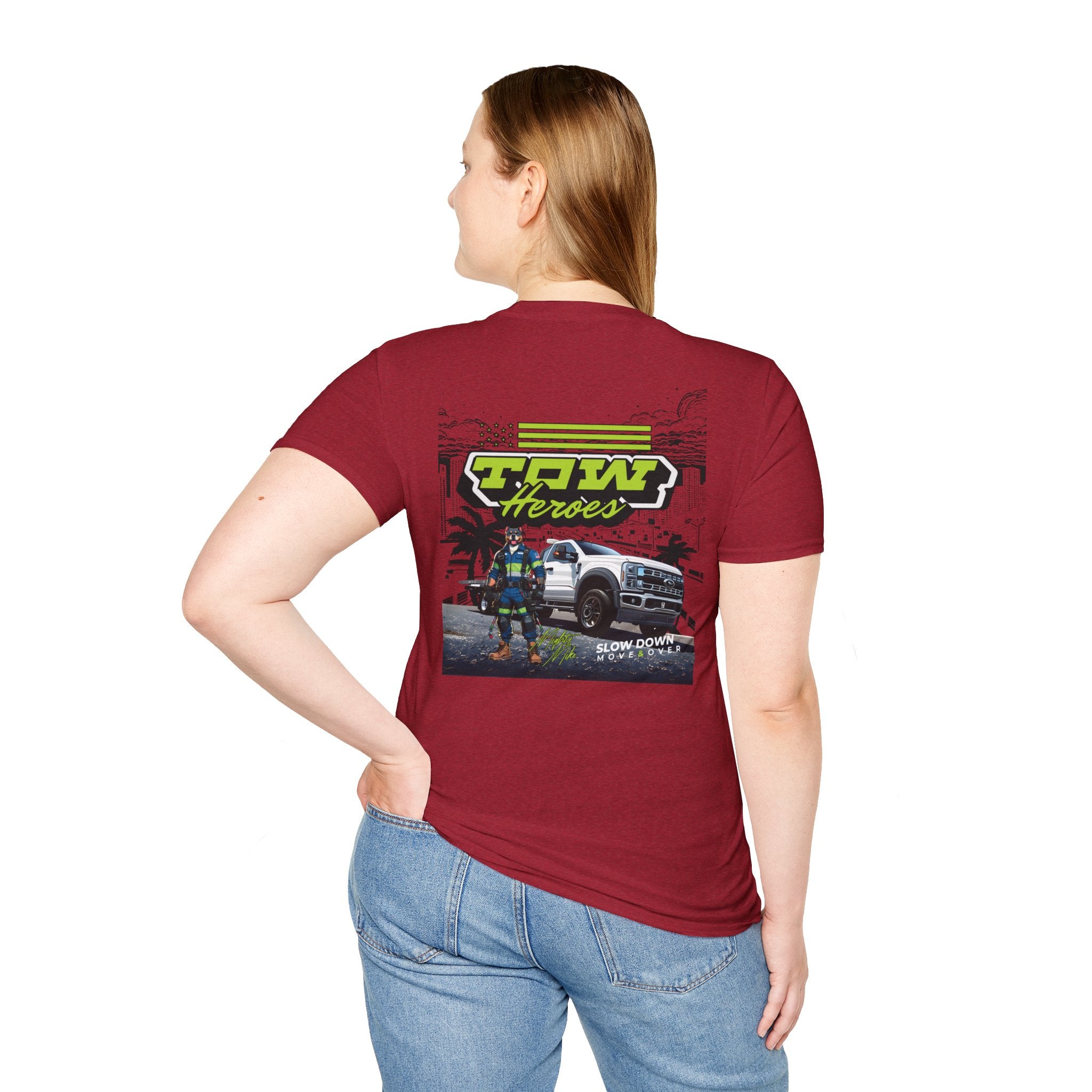 Tow Heroes Unisex Softstyle T-Shirt, Graphic Tee for Tow Truck Lovers, Cool Gift for Car Enthusiasts, Perfect for Birthdays, Casual [...]