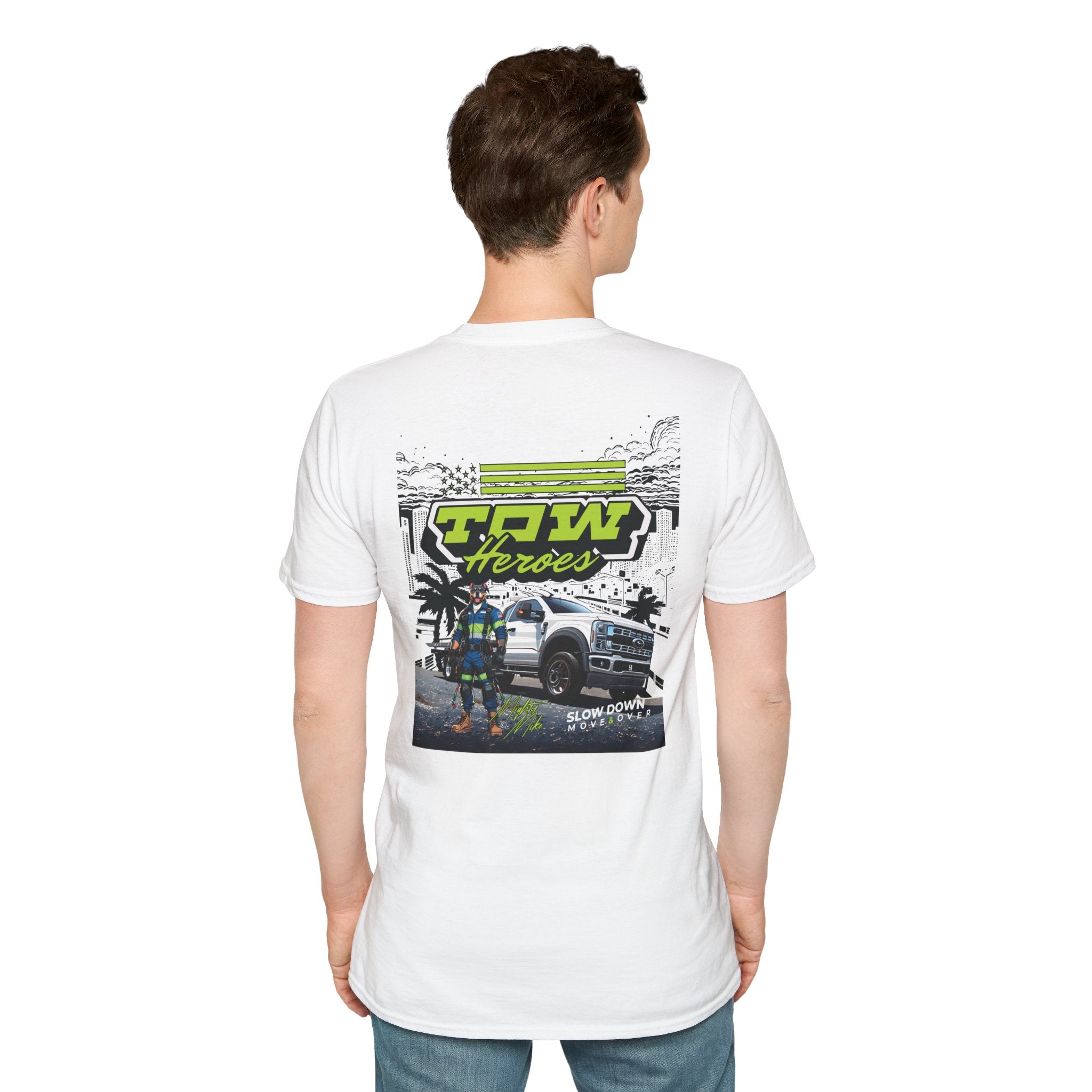 Tow Heroes Unisex Softstyle T-Shirt, Graphic Tee for Tow Truck Lovers, Cool Gift for Car Enthusiasts, Perfect for Birthdays, Casual [...]