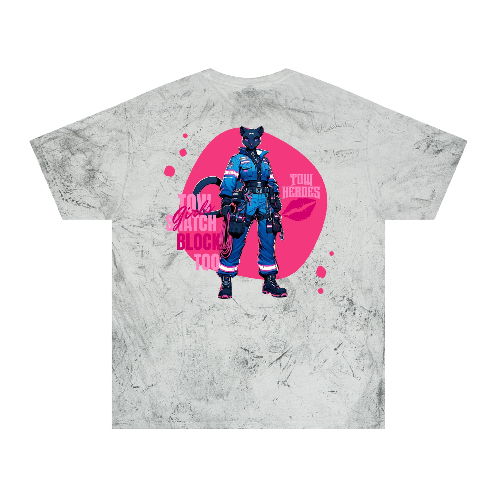 Color Blast Black Panther T-Shirt - Vibrant Streetwear for Tow Technician, Casual Wear, Graphic Tee, Trendy Gift,