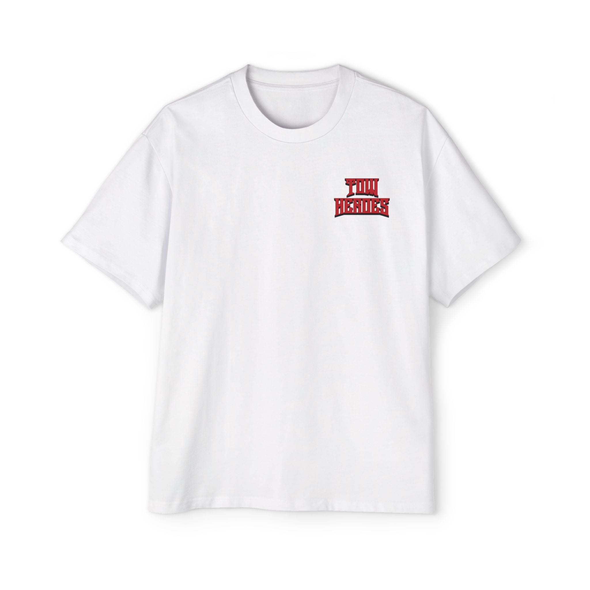Streetwear Graphic Tee - Tow Heroes Oversized T-Shirt - Casual Fashion, Unisex Style, Vintage Look, Skate Culture, Gift for Him