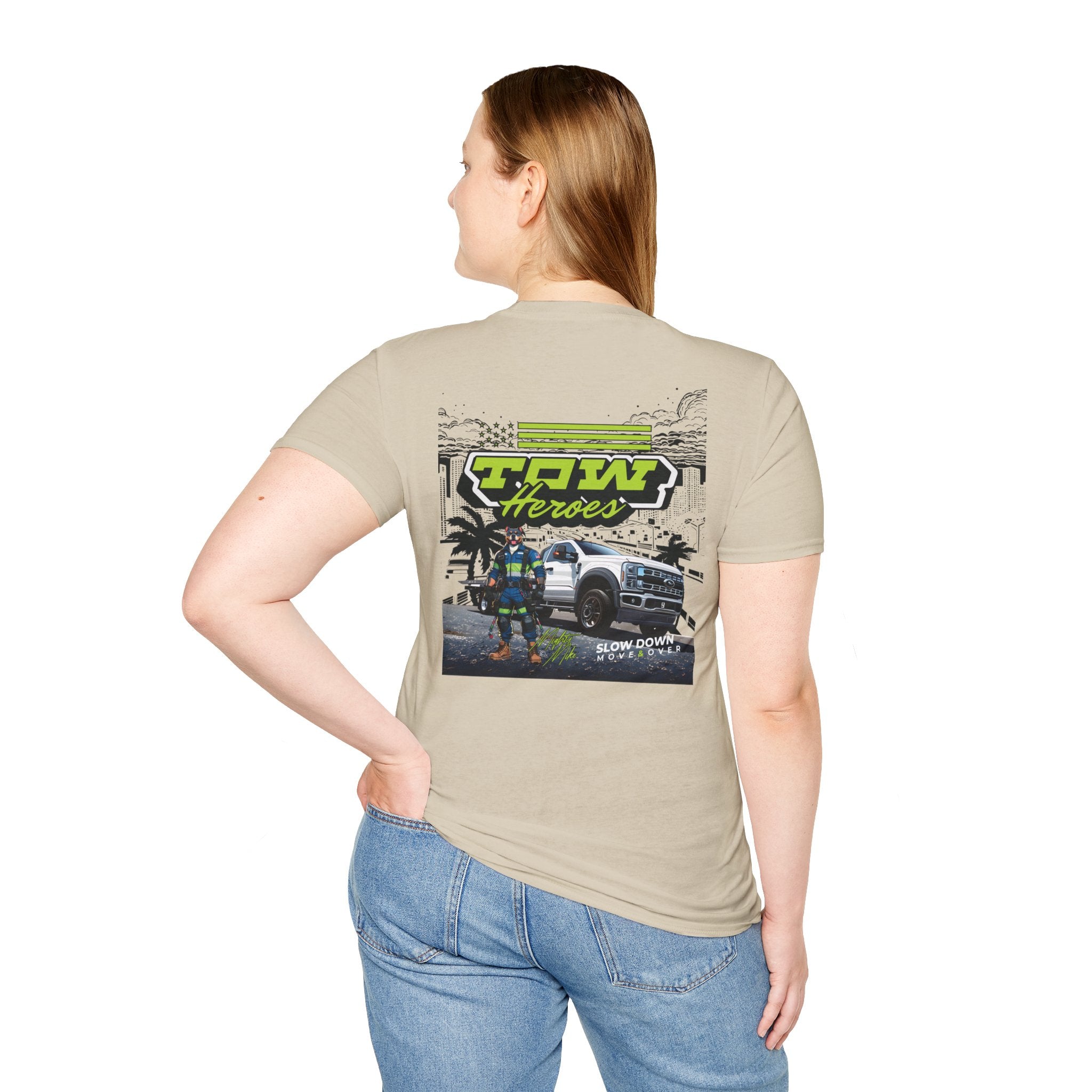 Tow Heroes Unisex Softstyle T-Shirt, Graphic Tee for Tow Truck Lovers, Cool Gift for Car Enthusiasts, Perfect for Birthdays, Casual [...]