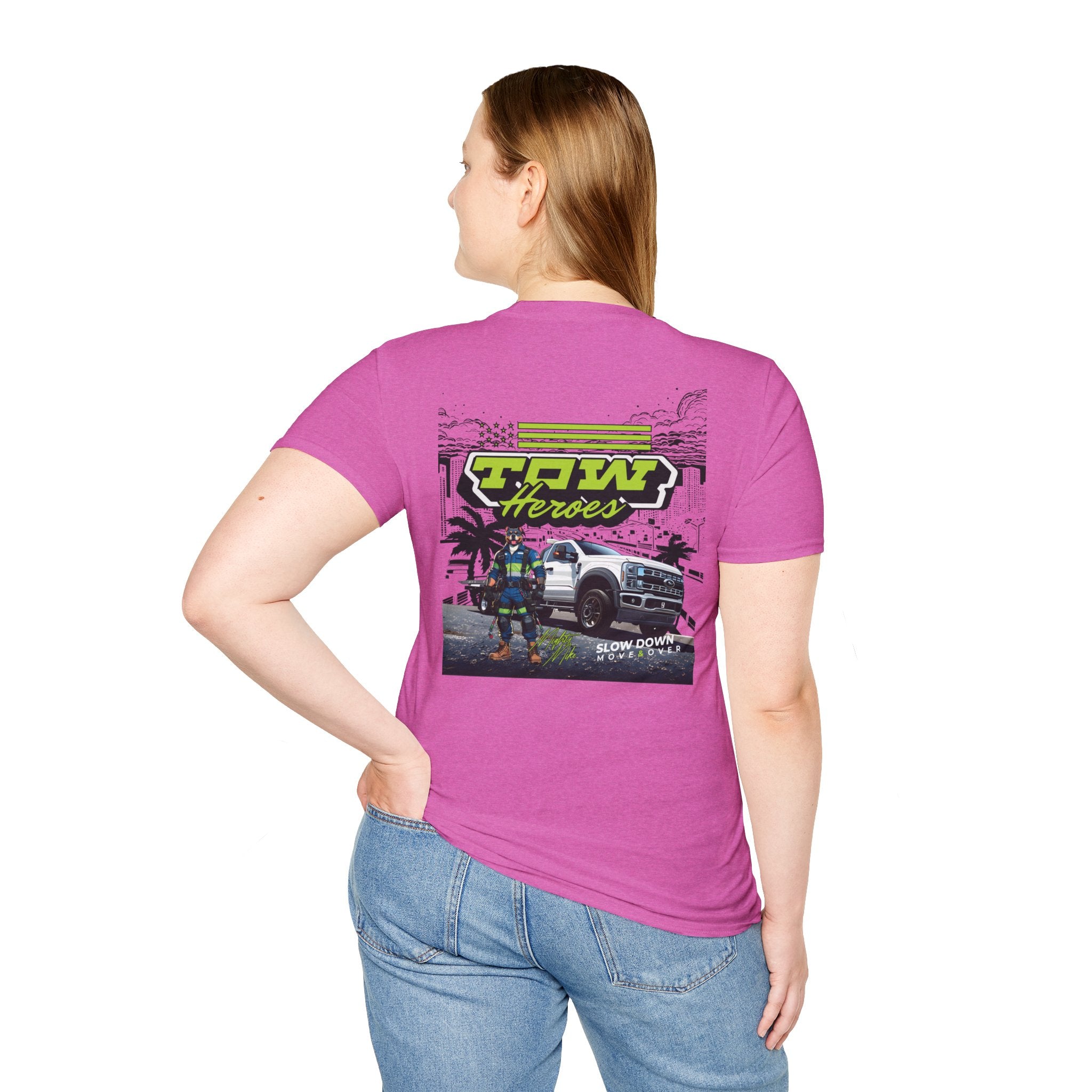 Tow Heroes Unisex Softstyle T-Shirt, Graphic Tee for Tow Truck Lovers, Cool Gift for Car Enthusiasts, Perfect for Birthdays, Casual [...]