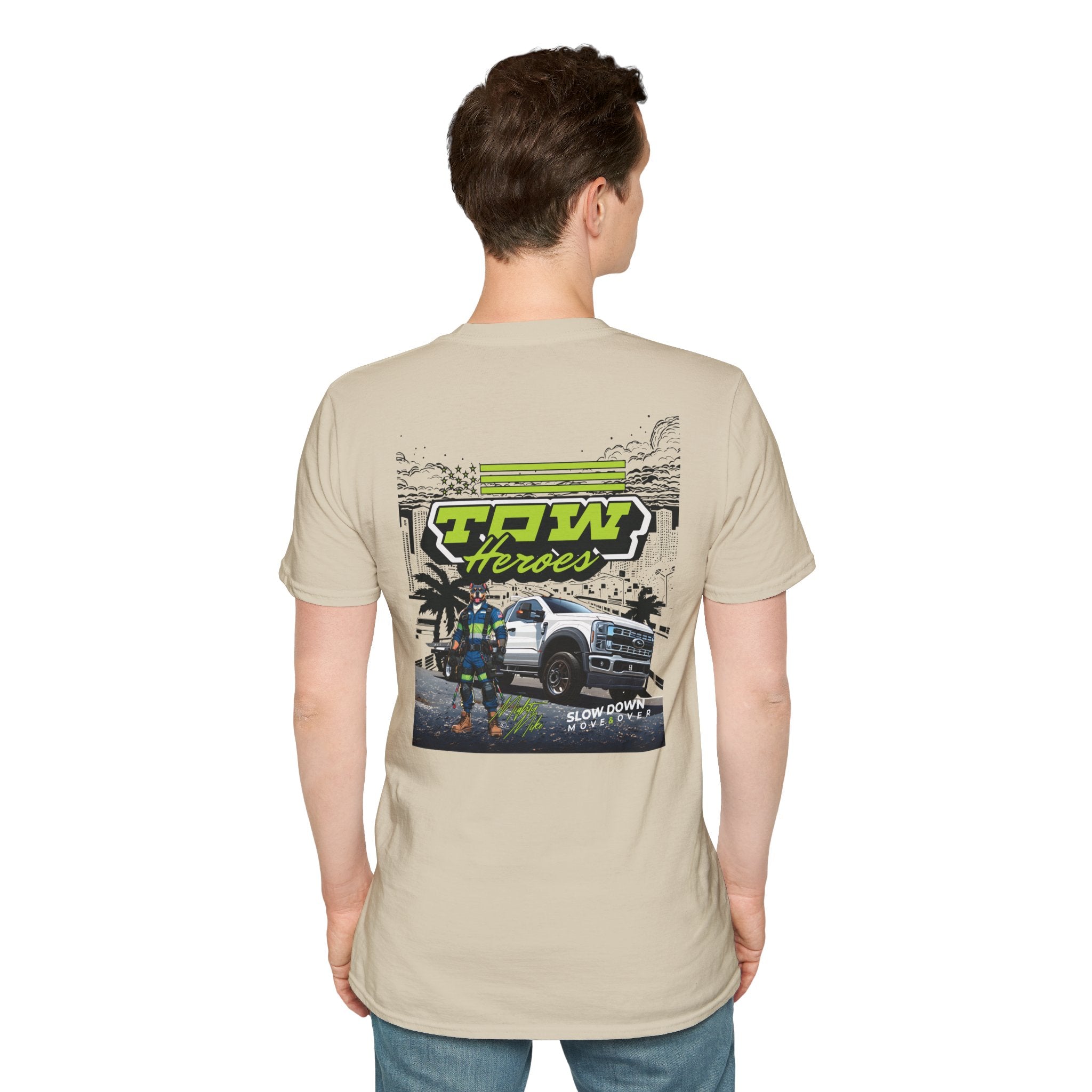Tow Heroes Unisex Softstyle T-Shirt, Graphic Tee for Tow Truck Lovers, Cool Gift for Car Enthusiasts, Perfect for Birthdays, Casual [...]