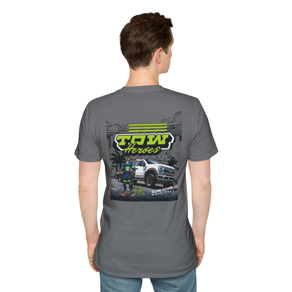 Tow Heroes Unisex Softstyle T-Shirt, Graphic Tee for Tow Truck Lovers, Cool Gift for Car Enthusiasts, Perfect for Birthdays, Casual [...]