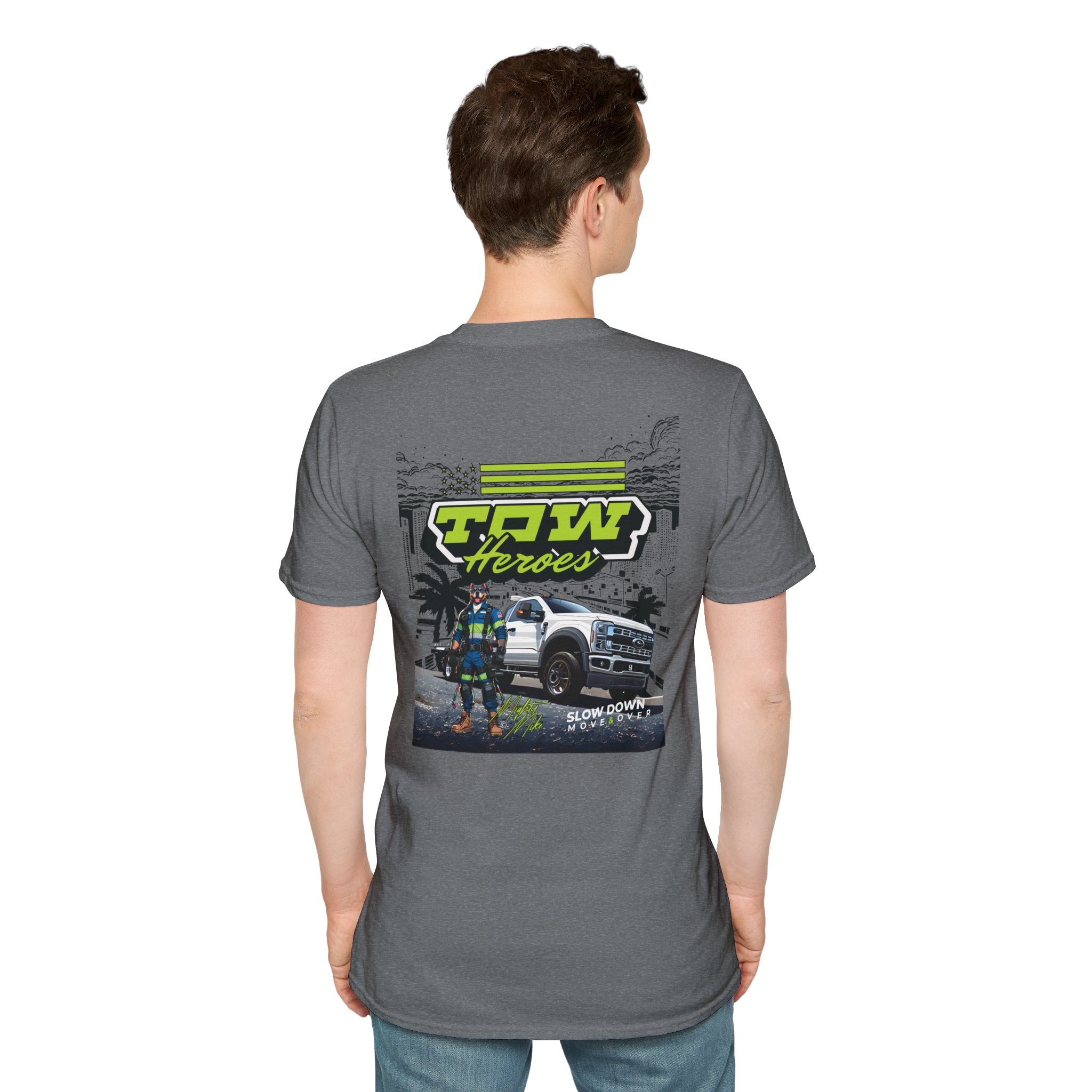 Tow Heroes Unisex Softstyle T-Shirt, Graphic Tee for Tow Truck Lovers, Cool Gift for Car Enthusiasts, Perfect for Birthdays, Casual [...]