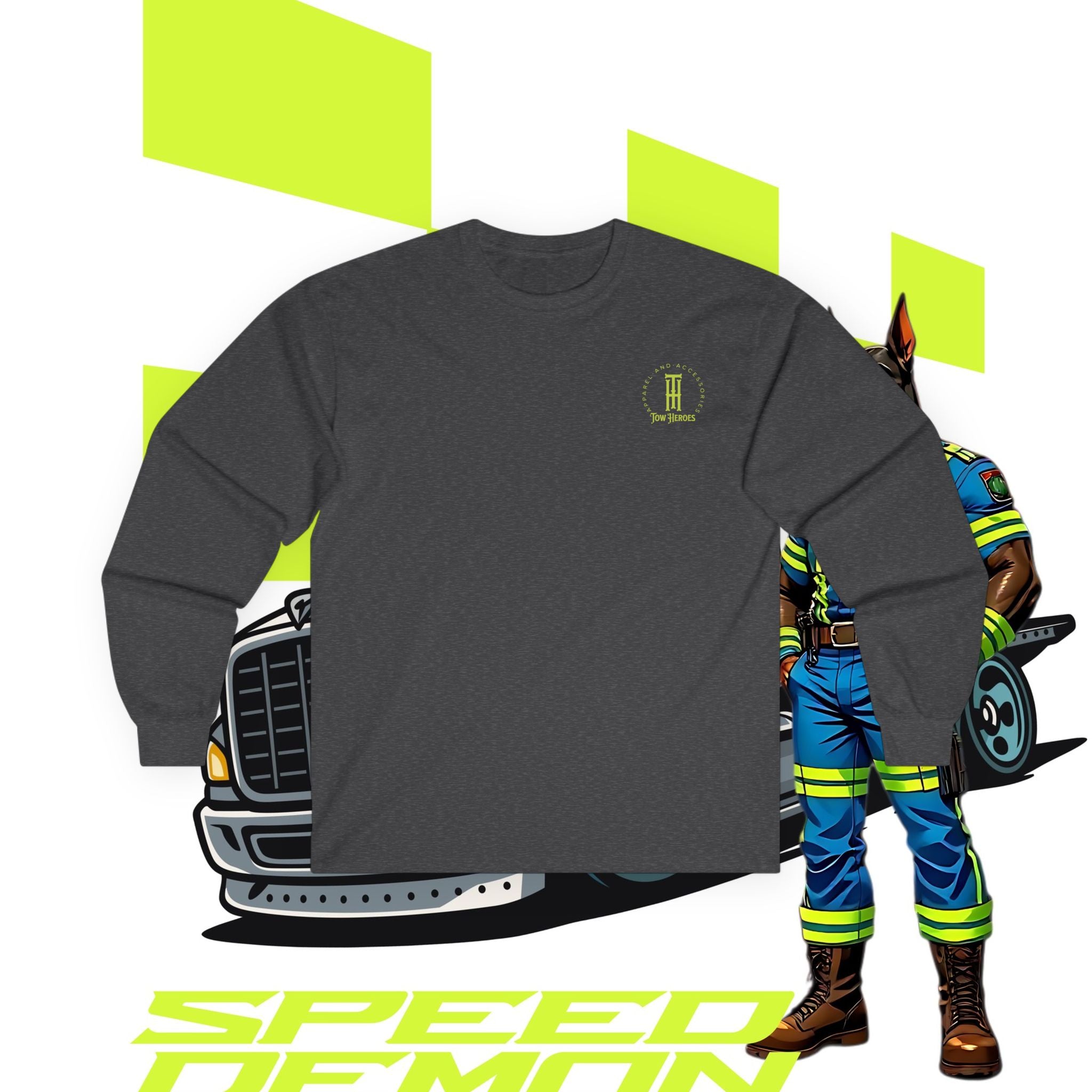 Long Sleeve Tee - Doberman Driver Speed and Momentum Helping Hand Community Shirt