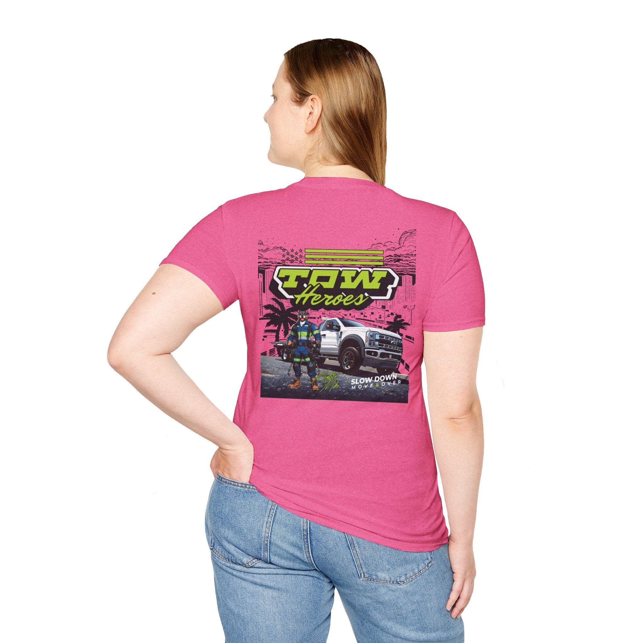 Tow Heroes Unisex Softstyle T-Shirt, Graphic Tee for Tow Truck Lovers, Cool Gift for Car Enthusiasts, Perfect for Birthdays, Casual [...]