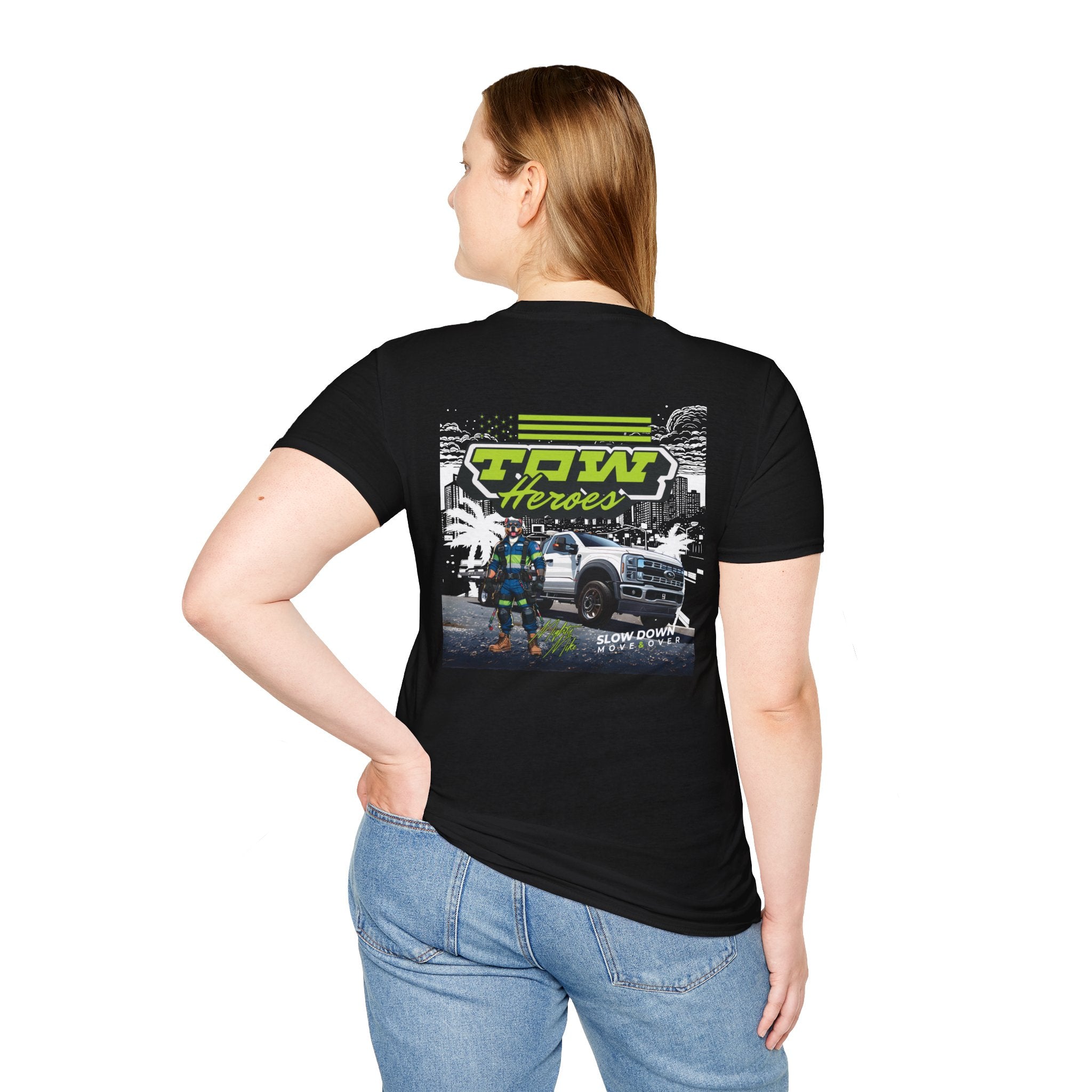 Tow Heroes Unisex Softstyle T-Shirt, Graphic Tee for Tow Truck Lovers, Cool Gift for Car Enthusiasts, Perfect for Birthdays, Casual [...]