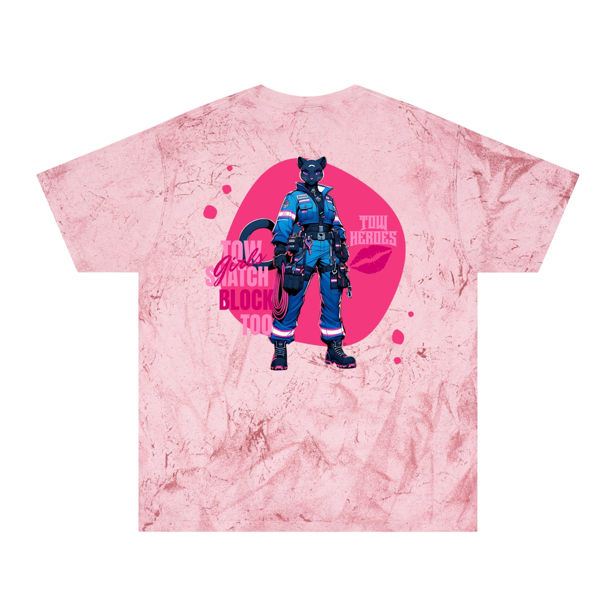 Color Blast Black Panther T-Shirt - Vibrant Streetwear for Tow Technician, Casual Wear, Graphic Tee, Trendy Gift,