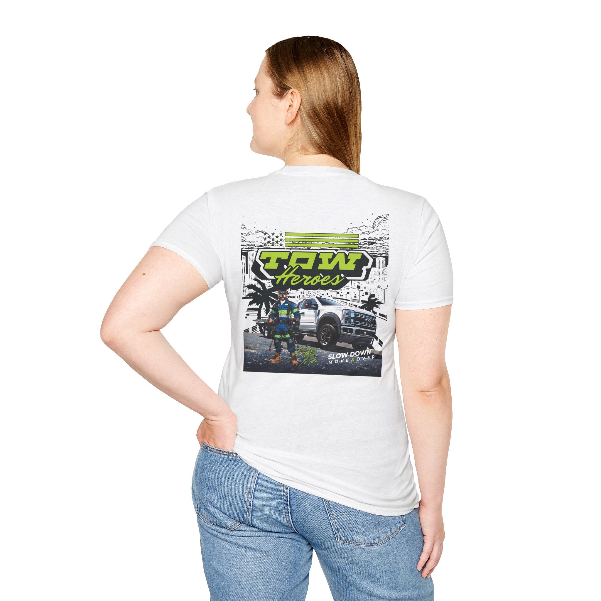 Tow Heroes Unisex Softstyle T-Shirt, Graphic Tee for Tow Truck Lovers, Cool Gift for Car Enthusiasts, Perfect for Birthdays, Casual [...]