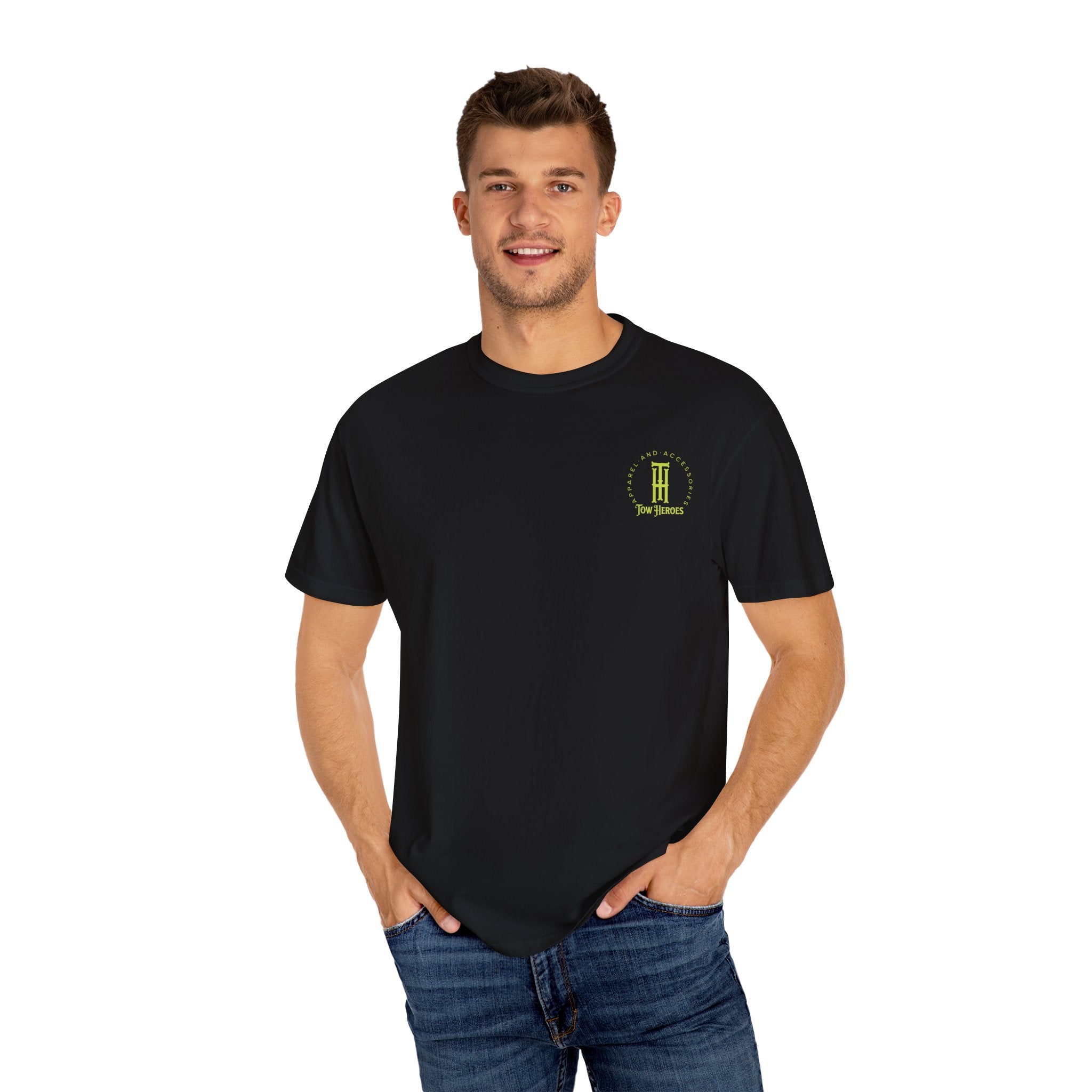 Tow Truck Heroes T-Shirt, Unisex Graphic Tee, Truck Lover Shirt, Gift for Tow Truck Drivers, Automotive Apparel, Cool Casual Wear
