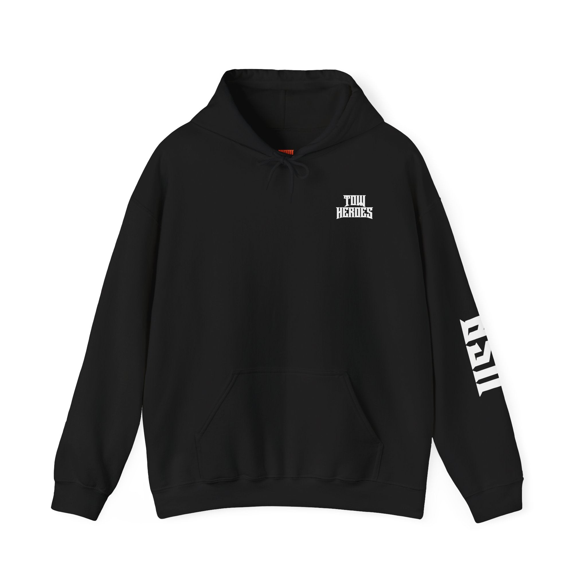 Unisex Heavy Blend Hoodie: ‘Tow Heroes’ Graphic Sweatshirt for Casual Wear, Gift Ideas, Streetwear Style, Cozy Layering