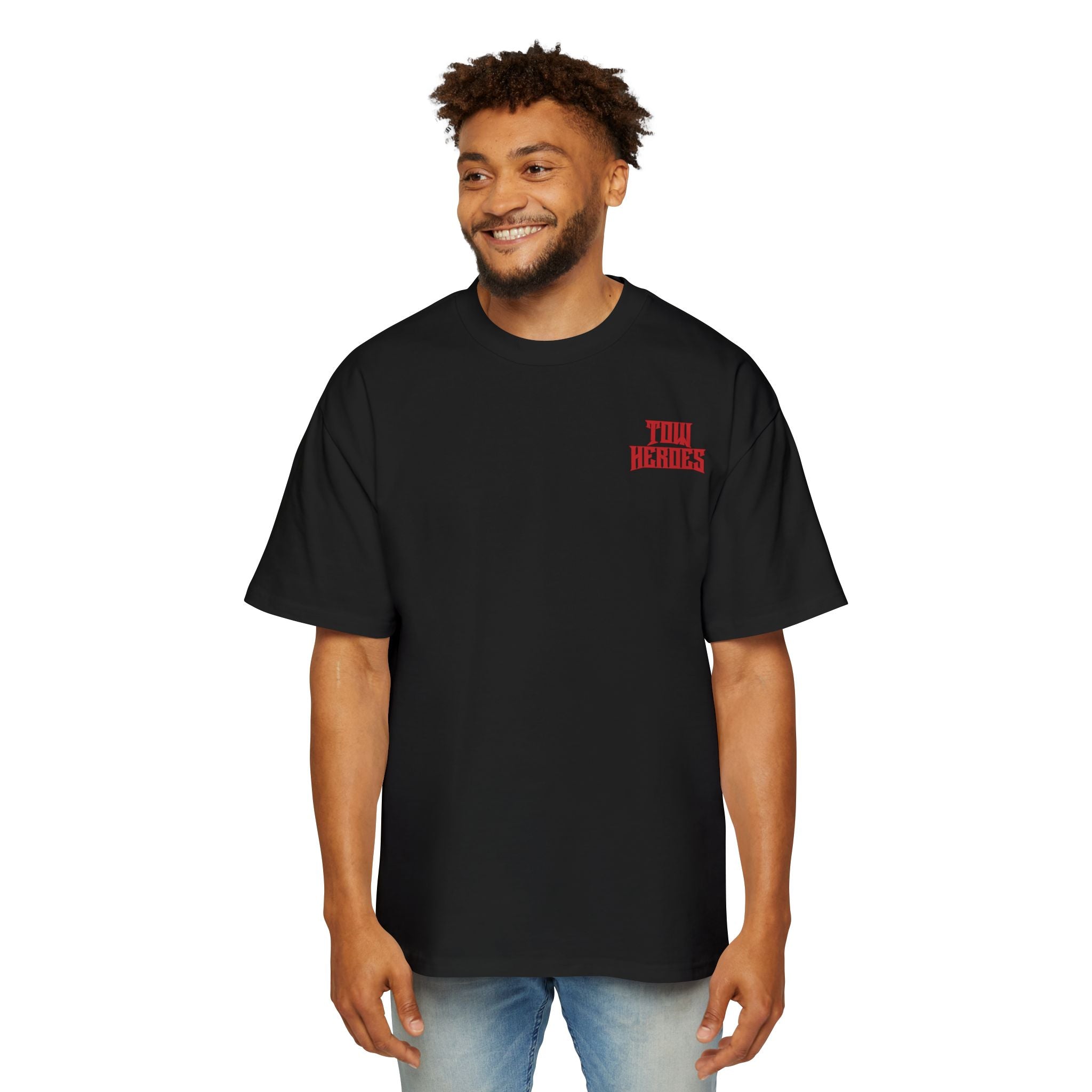 Streetwear Graphic Tee - Tow Heroes Oversized T-Shirt - Casual Fashion, Unisex Style, Vintage Look, Skate Culture, Gift for Him