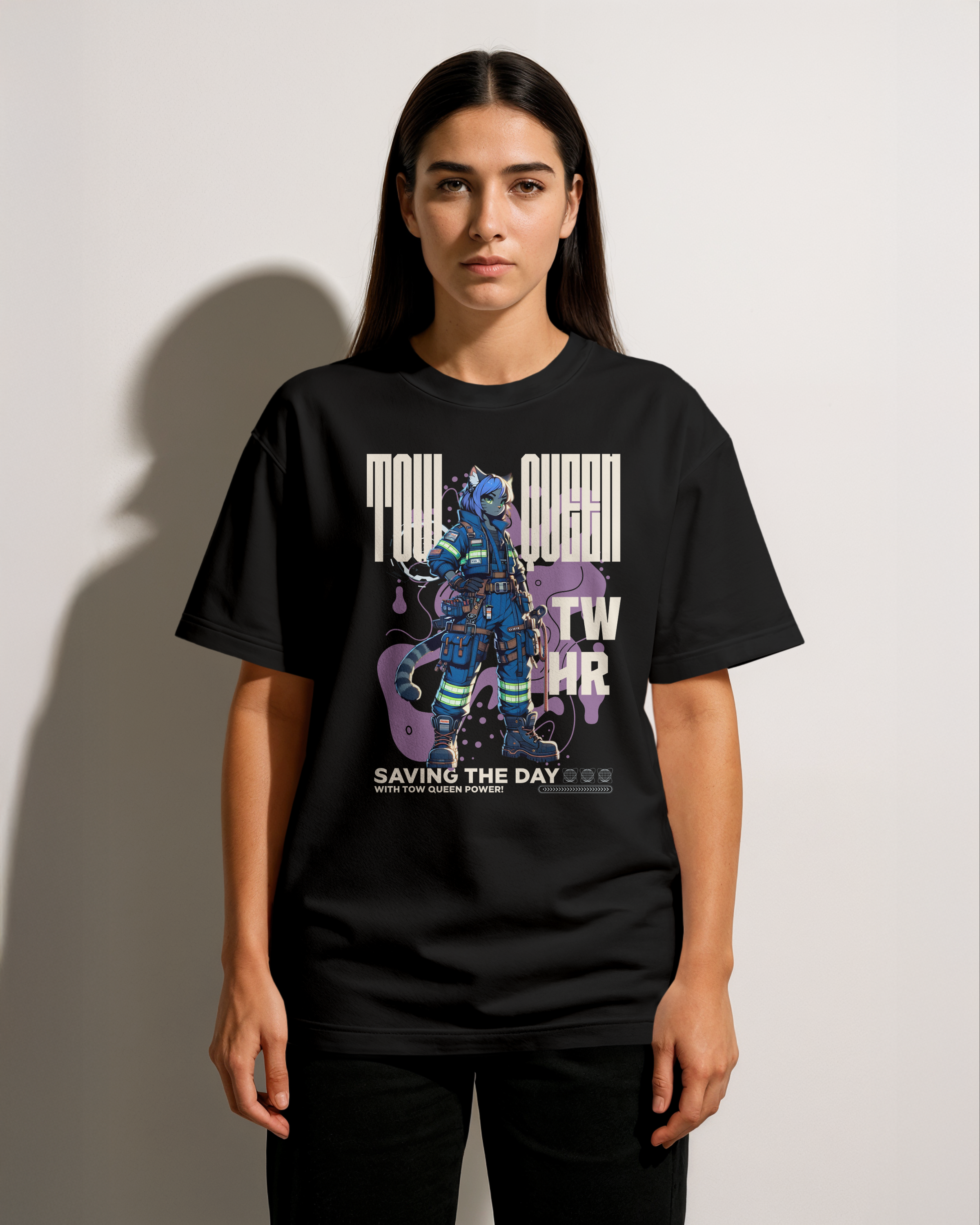 Tow Queen Graphic Tee with Bold Design, Streetwear T-Shirt, Fun Casual Look, Gift for Anime Fans, Unique Art Shirt