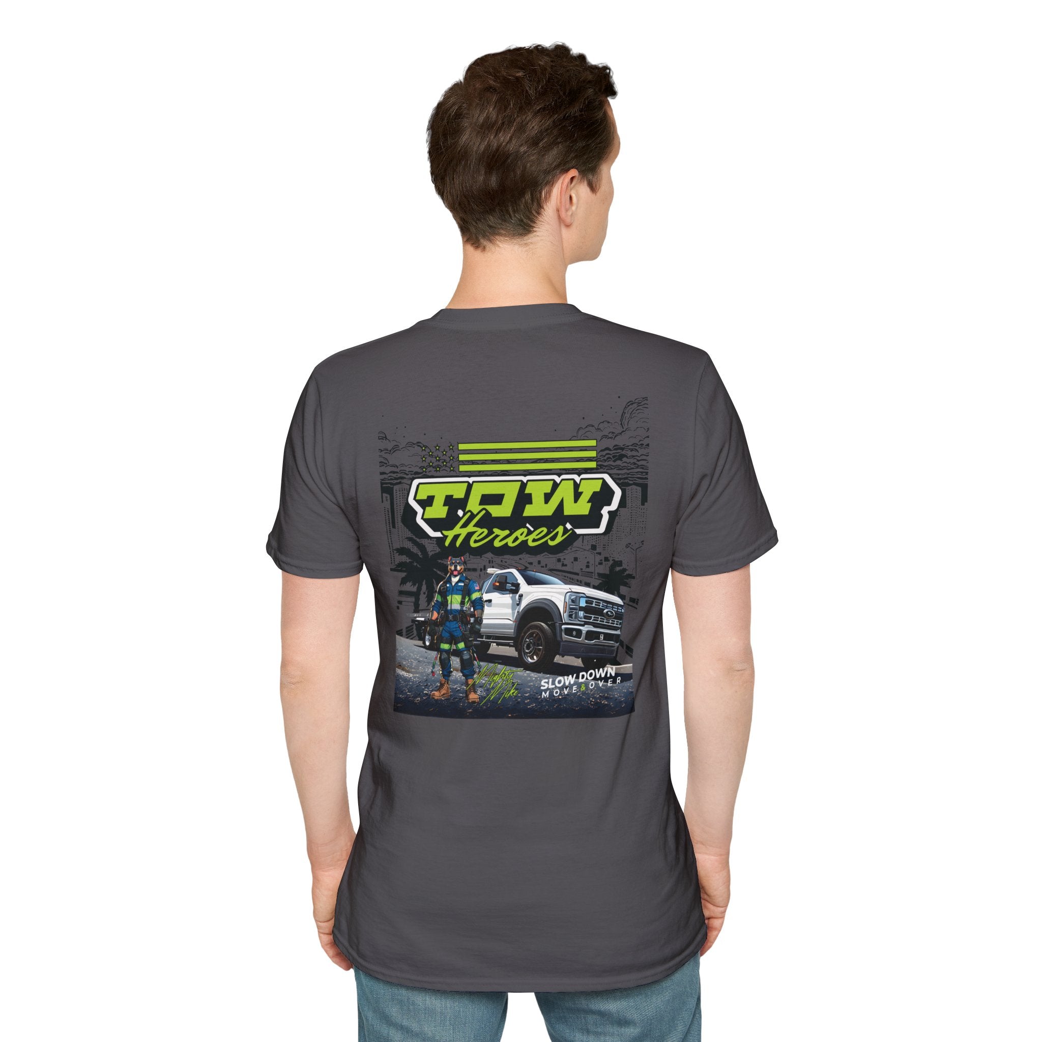 Tow Heroes Unisex Softstyle T-Shirt, Graphic Tee for Tow Truck Lovers, Cool Gift for Car Enthusiasts, Perfect for Birthdays, Casual [...]