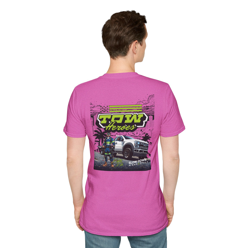 Tow Heroes Unisex Softstyle T-Shirt, Graphic Tee for Tow Truck Lovers, Cool Gift for Car Enthusiasts, Perfect for Birthdays, Casual [...]