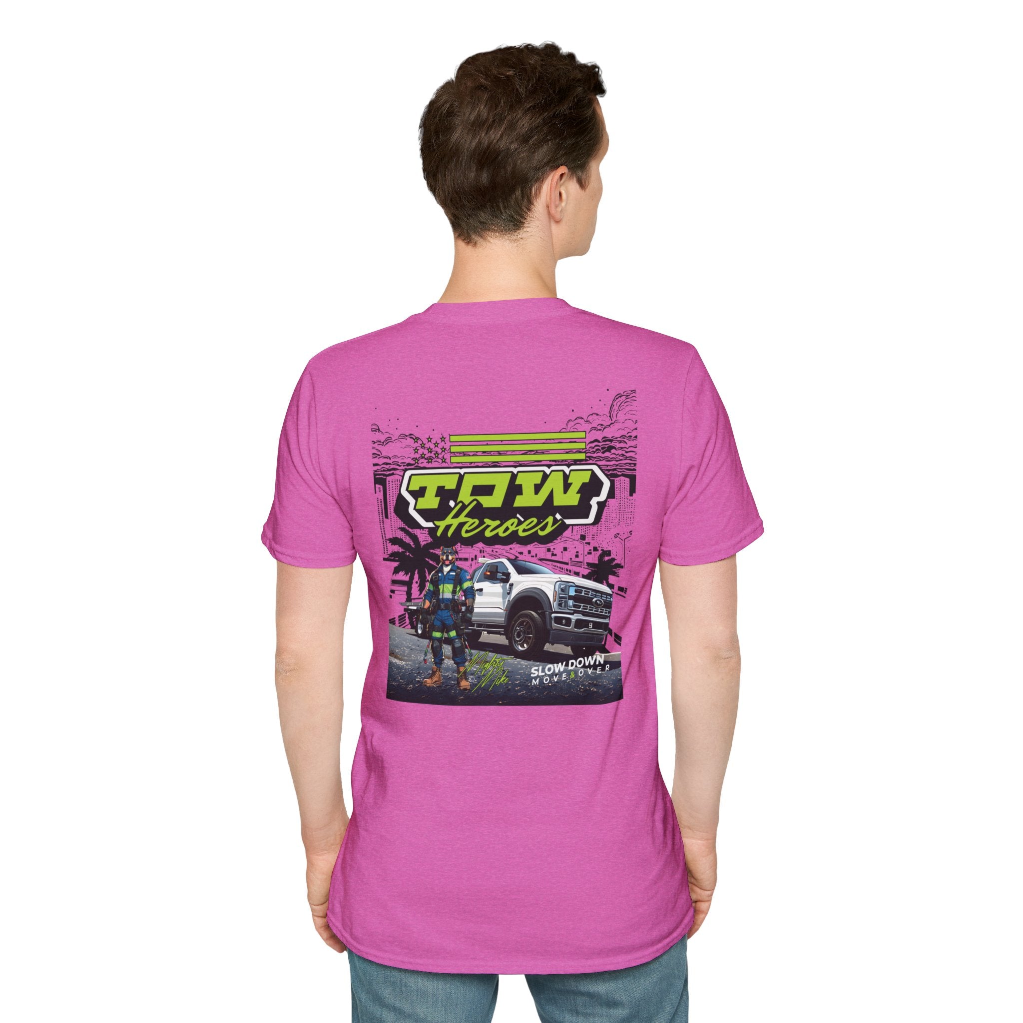 Tow Heroes Unisex Softstyle T-Shirt, Graphic Tee for Tow Truck Lovers, Cool Gift for Car Enthusiasts, Perfect for Birthdays, Casual [...]