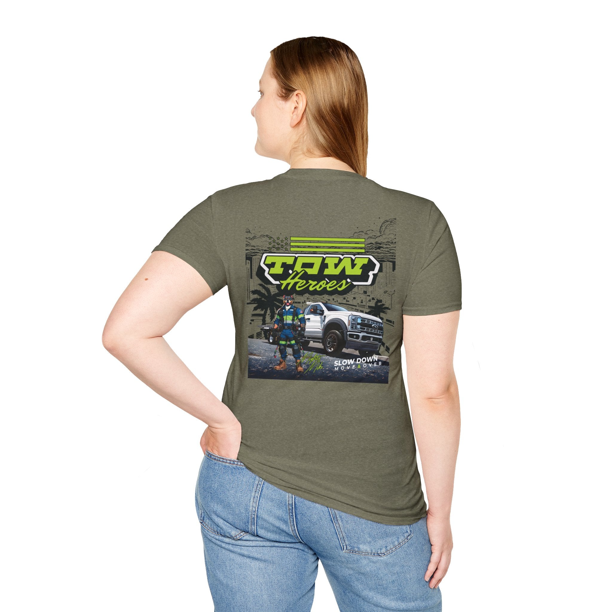 Tow Heroes Unisex Softstyle T-Shirt, Graphic Tee for Tow Truck Lovers, Cool Gift for Car Enthusiasts, Perfect for Birthdays, Casual [...]