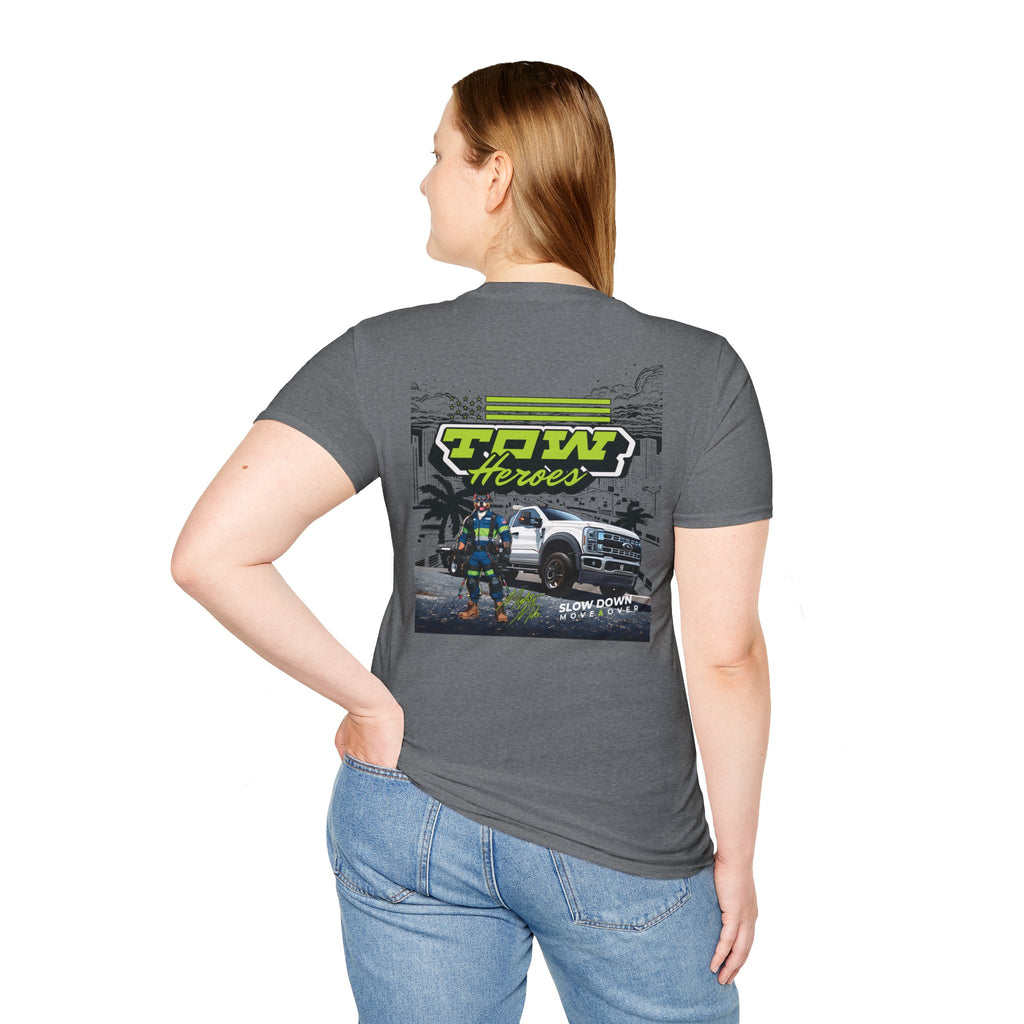 Tow Heroes Unisex Softstyle T-Shirt, Graphic Tee for Tow Truck Lovers, Cool Gift for Car Enthusiasts, Perfect for Birthdays, Casual [...]
