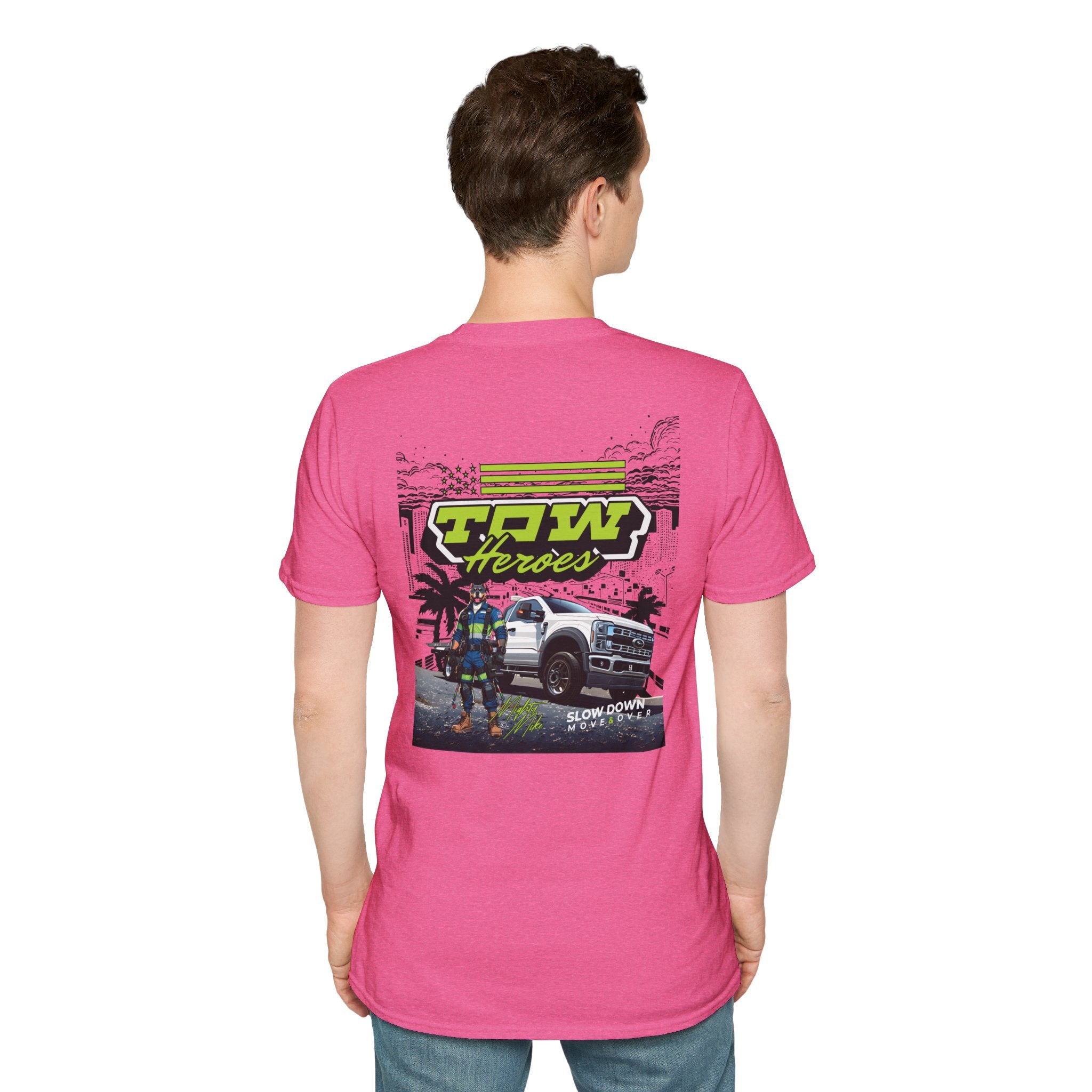 Tow Heroes Unisex Softstyle T-Shirt, Graphic Tee for Tow Truck Lovers, Cool Gift for Car Enthusiasts, Perfect for Birthdays, Casual [...]