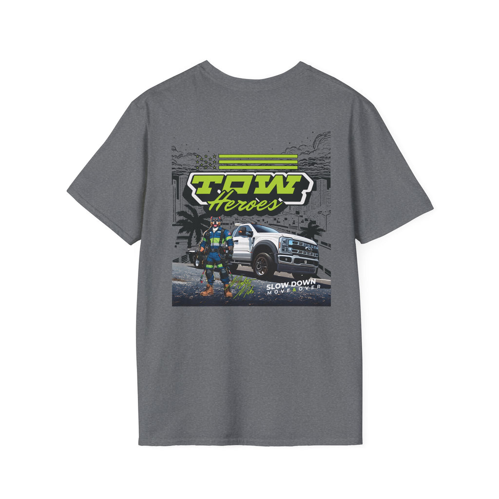 Tow Heroes Unisex Softstyle T-Shirt, Graphic Tee for Tow Truck Lovers, Cool Gift for Car Enthusiasts, Perfect for Birthdays, Casual [...]