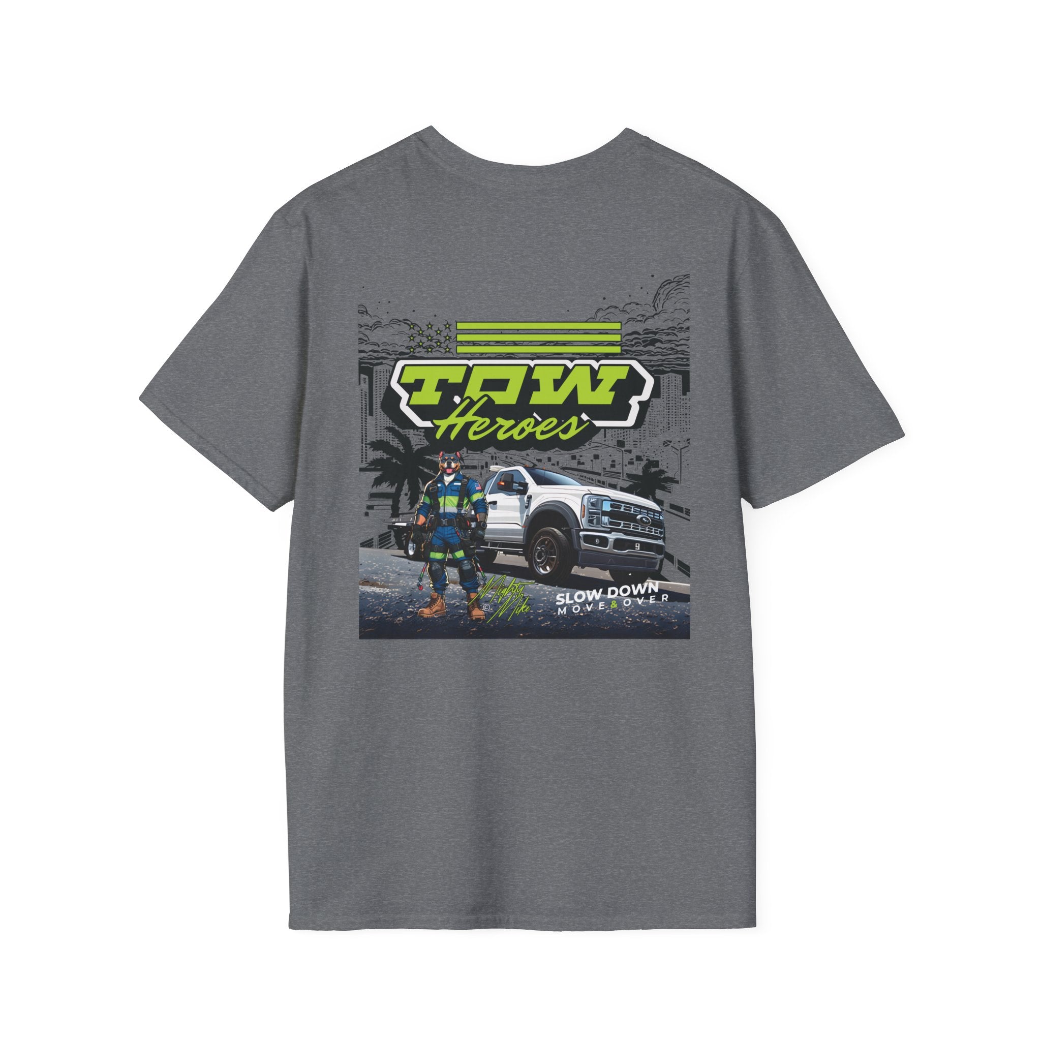 Tow Heroes Unisex Softstyle T-Shirt, Graphic Tee for Tow Truck Lovers, Cool Gift for Car Enthusiasts, Perfect for Birthdays, Casual [...]