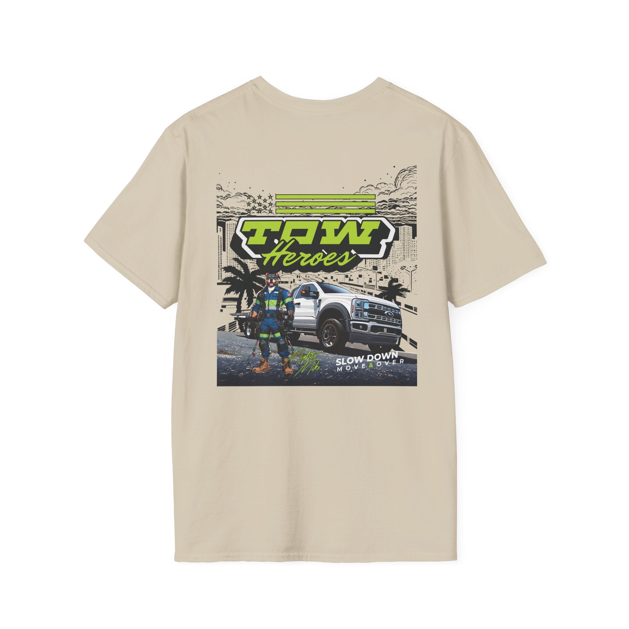 Tow Heroes Unisex Softstyle T-Shirt, Graphic Tee for Tow Truck Lovers, Cool Gift for Car Enthusiasts, Perfect for Birthdays, Casual [...]