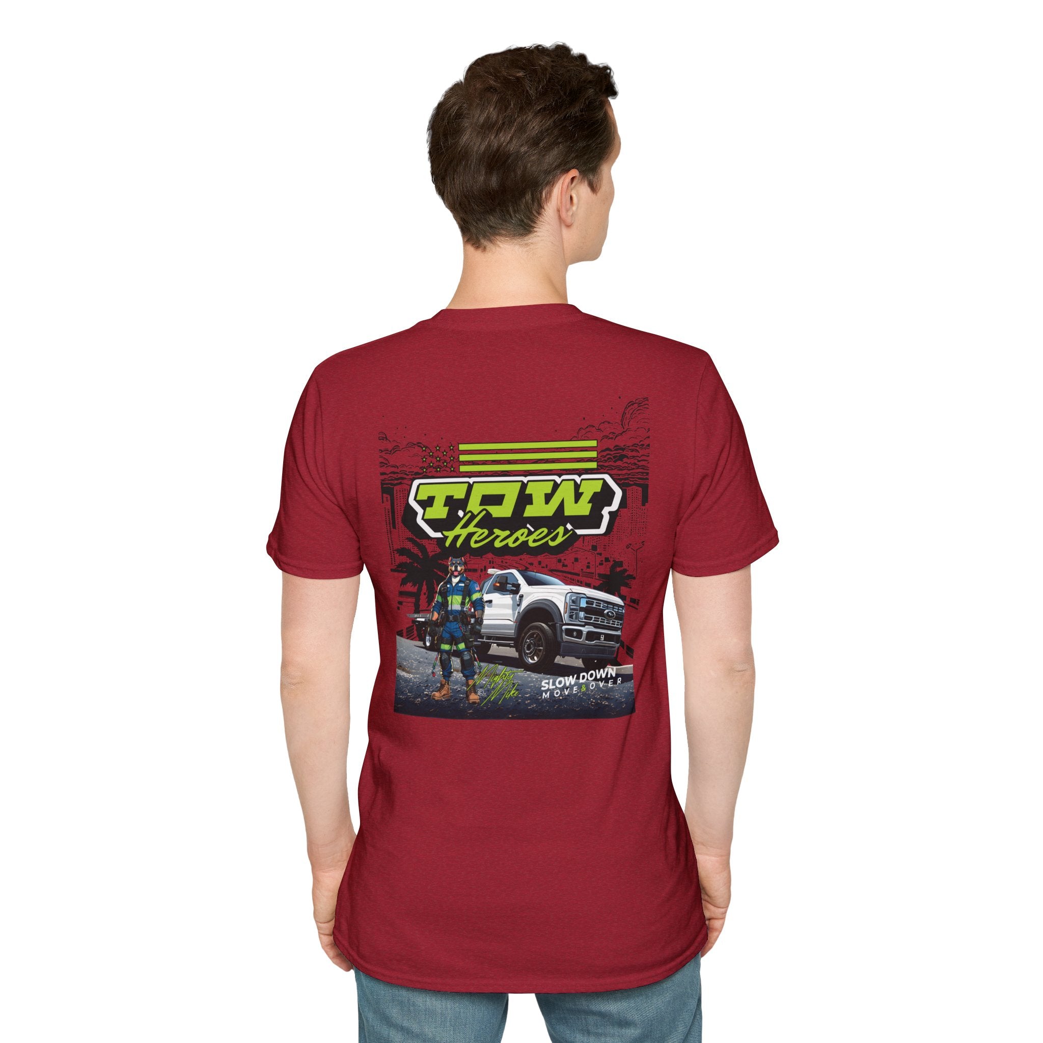 Tow Heroes Unisex Softstyle T-Shirt, Graphic Tee for Tow Truck Lovers, Cool Gift for Car Enthusiasts, Perfect for Birthdays, Casual [...]