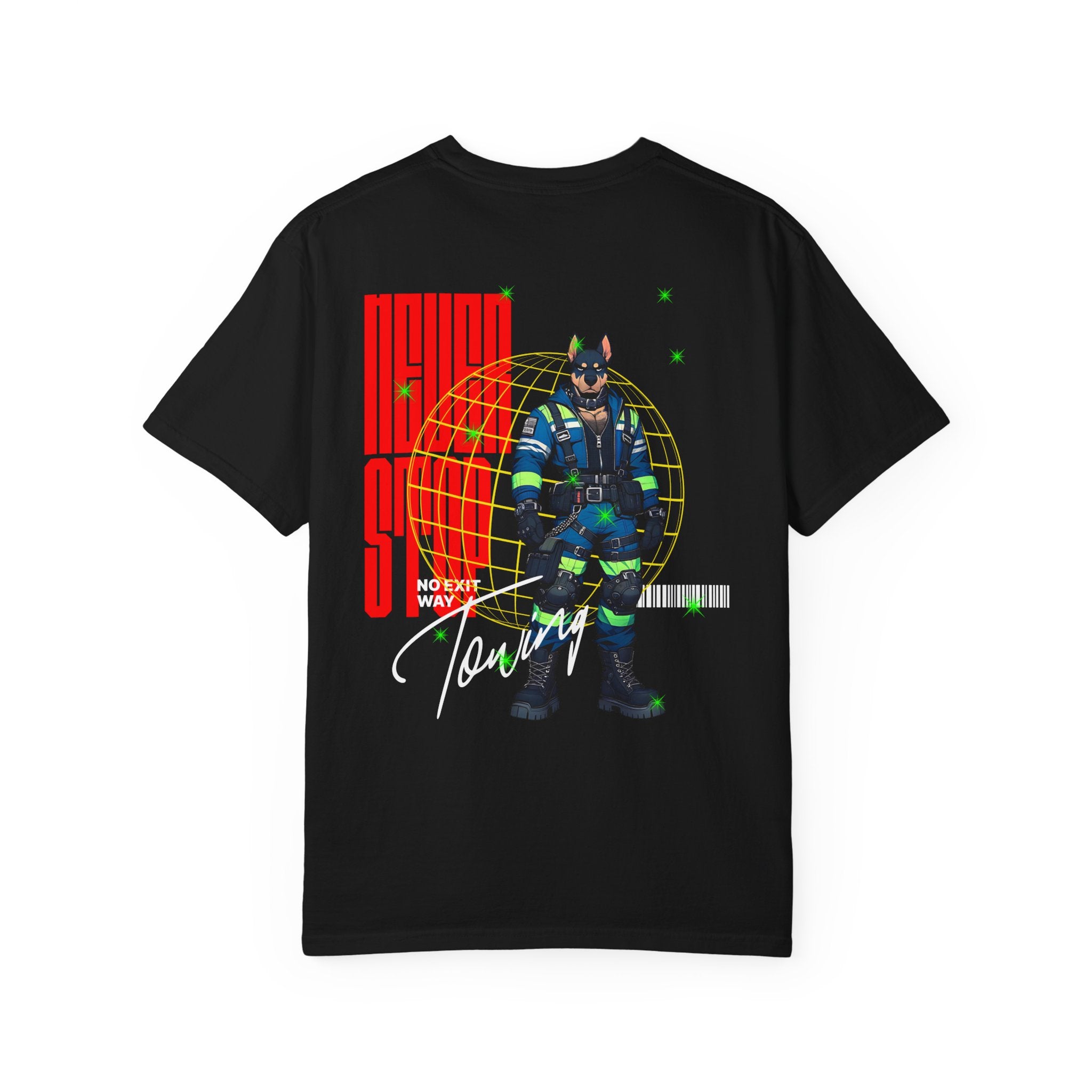 The Doberman Technician T-Shirt - Retro Gamer Vibes, Perfect for Casual Wear, Gifts for Gamers, Celebration, and Everyday Style