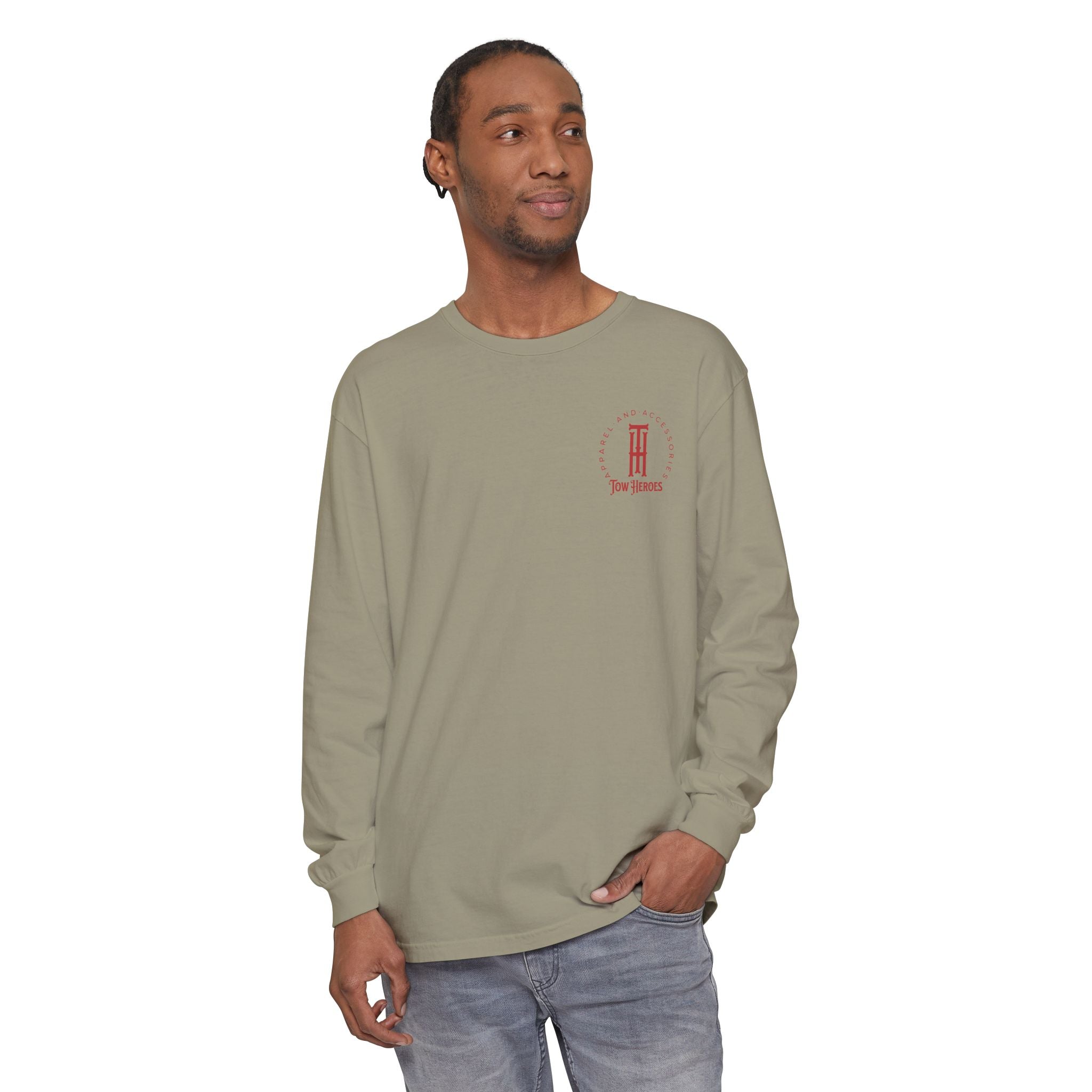 Bulldog Tow Heroes Long Sleeve Tee | Unisex Garment-Dyed T-Shirt for Dog Lovers, Casual Wear, Gift for Pet Owners, Birthday, Everyday [...]