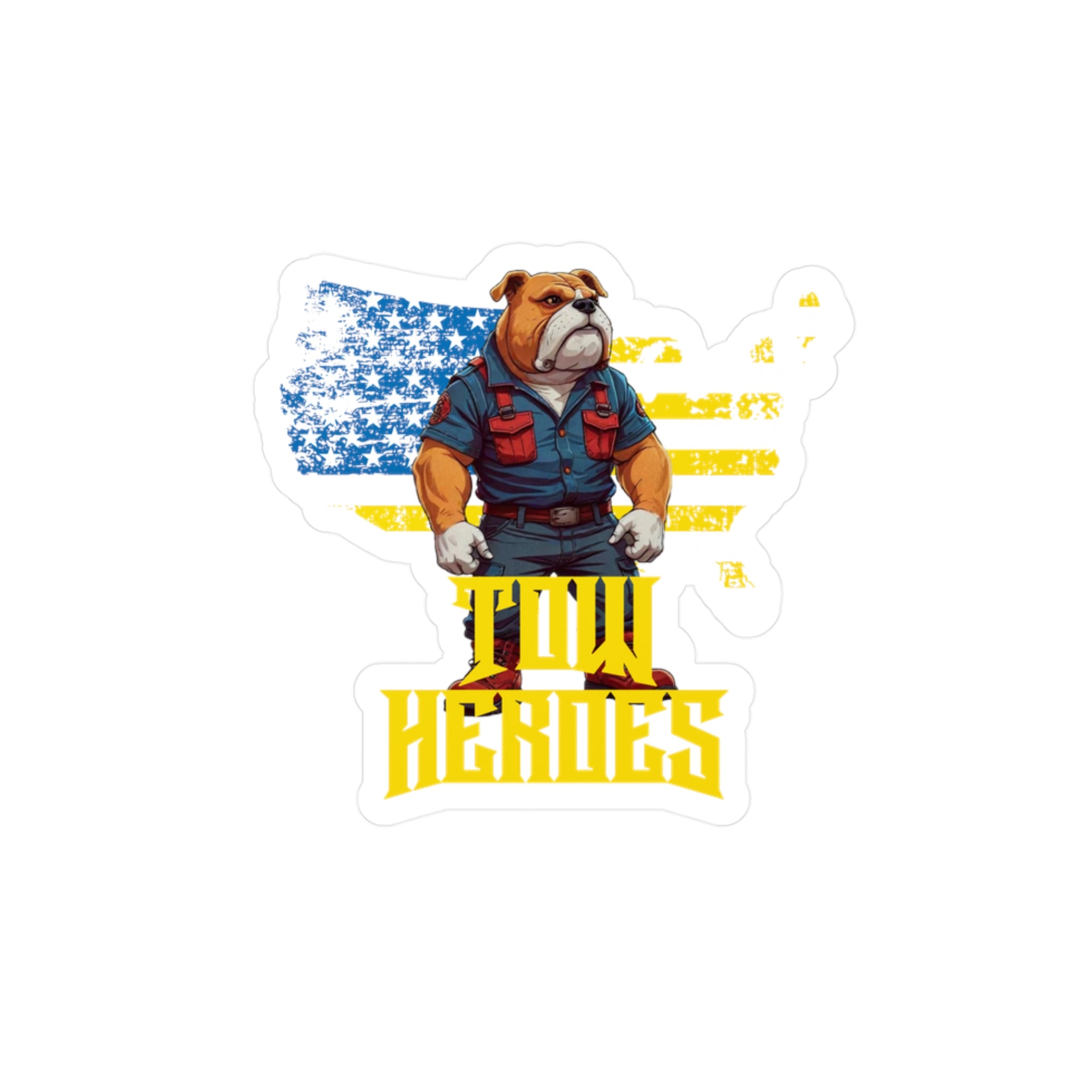 Patriotic Dog Heroes Vinyl Decals | Perfect for Car, Laptop, Water Bottle, Gift for Dog Lovers, USA Pride Stickers