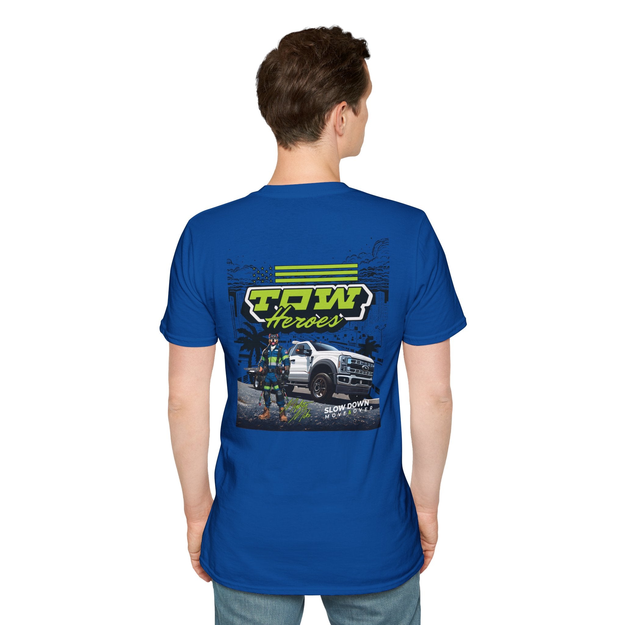 Tow Heroes Unisex Softstyle T-Shirt, Graphic Tee for Tow Truck Lovers, Cool Gift for Car Enthusiasts, Perfect for Birthdays, Casual [...]