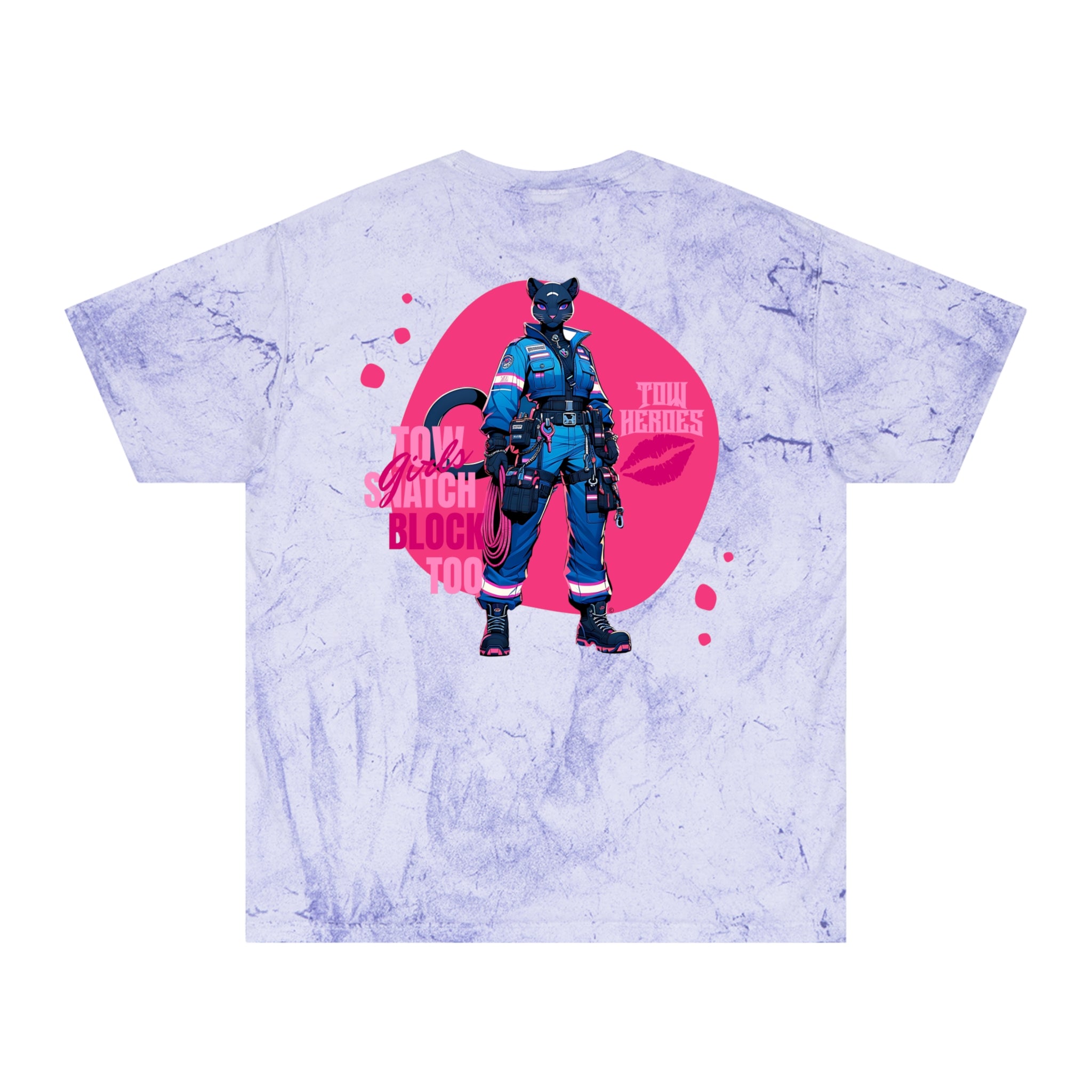 Color Blast Black Panther T-Shirt - Vibrant Streetwear for Tow Technician, Casual Wear, Graphic Tee, Trendy Gift,