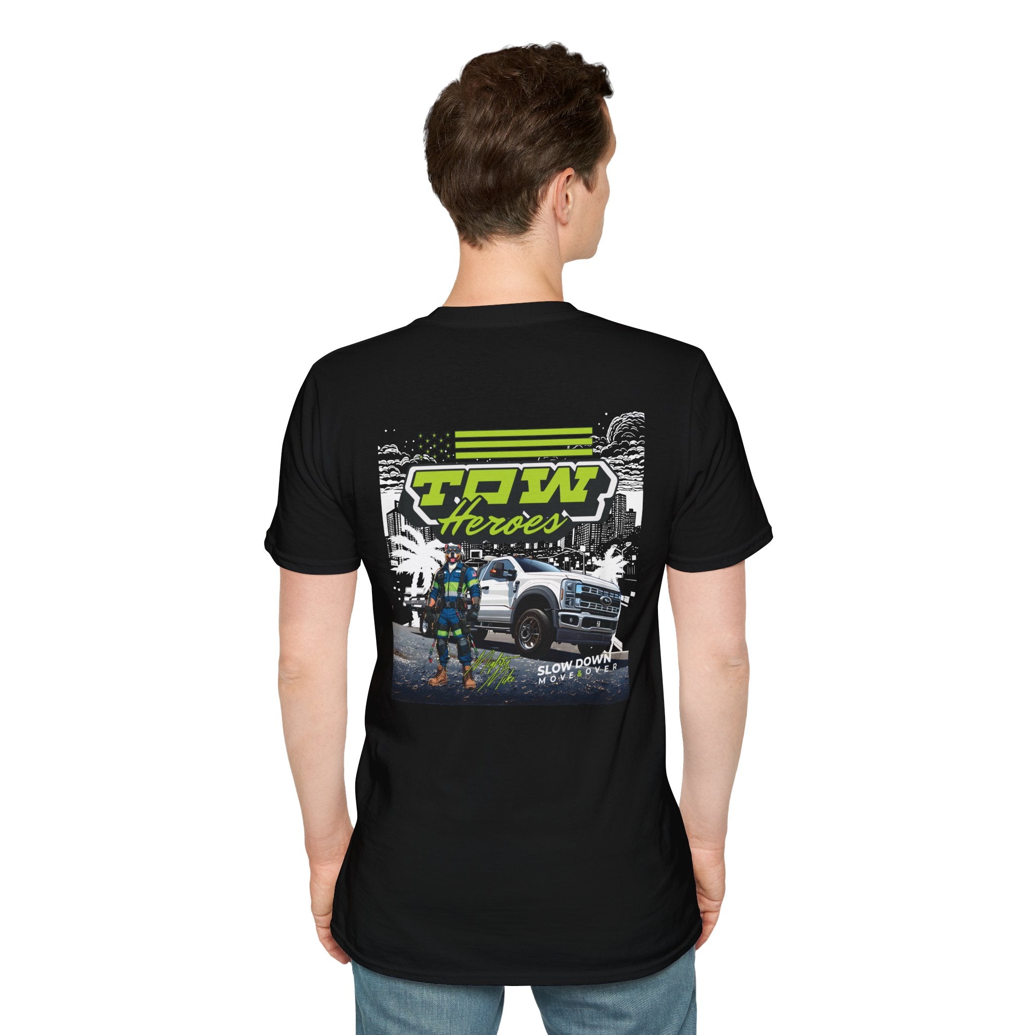Tow Heroes Unisex Softstyle T-Shirt, Graphic Tee for Tow Truck Lovers, Cool Gift for Car Enthusiasts, Perfect for Birthdays, Casual [...]