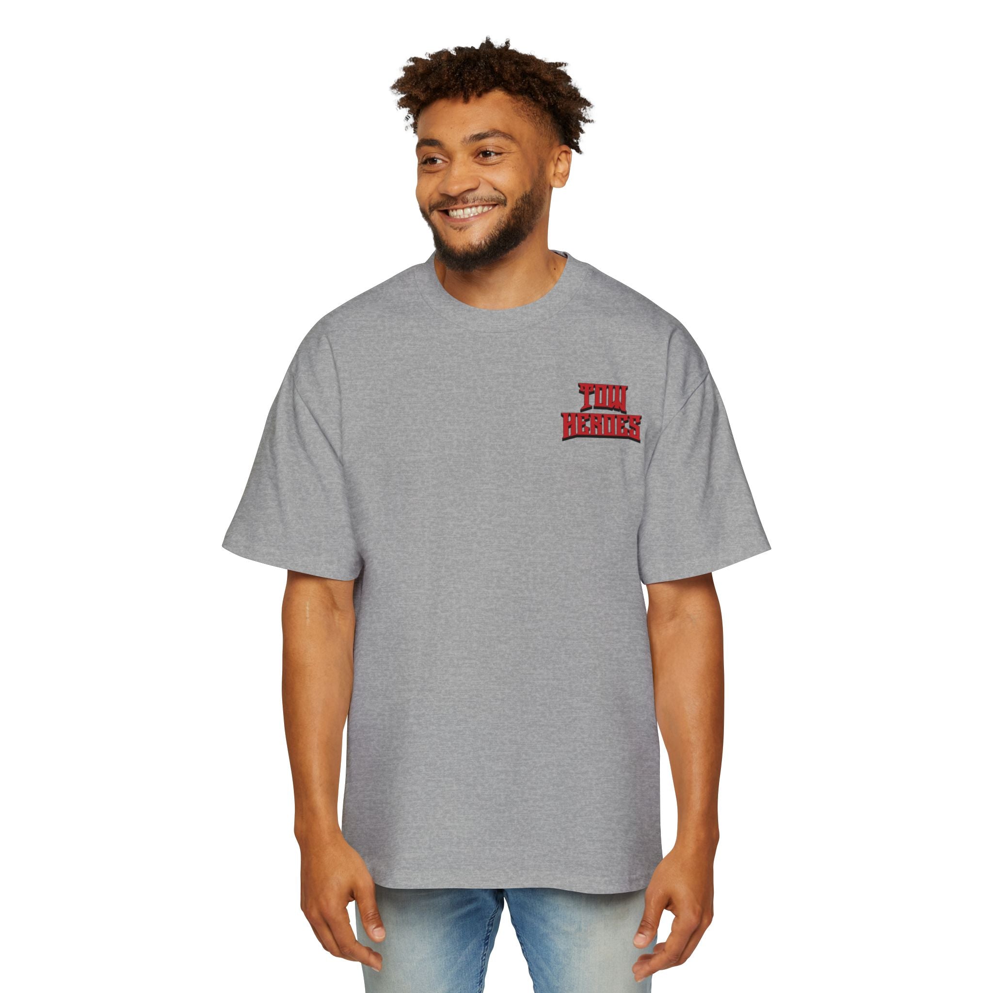 Streetwear Graphic Tee - Tow Heroes Oversized T-Shirt - Casual Fashion, Unisex Style, Vintage Look, Skate Culture, Gift for Him