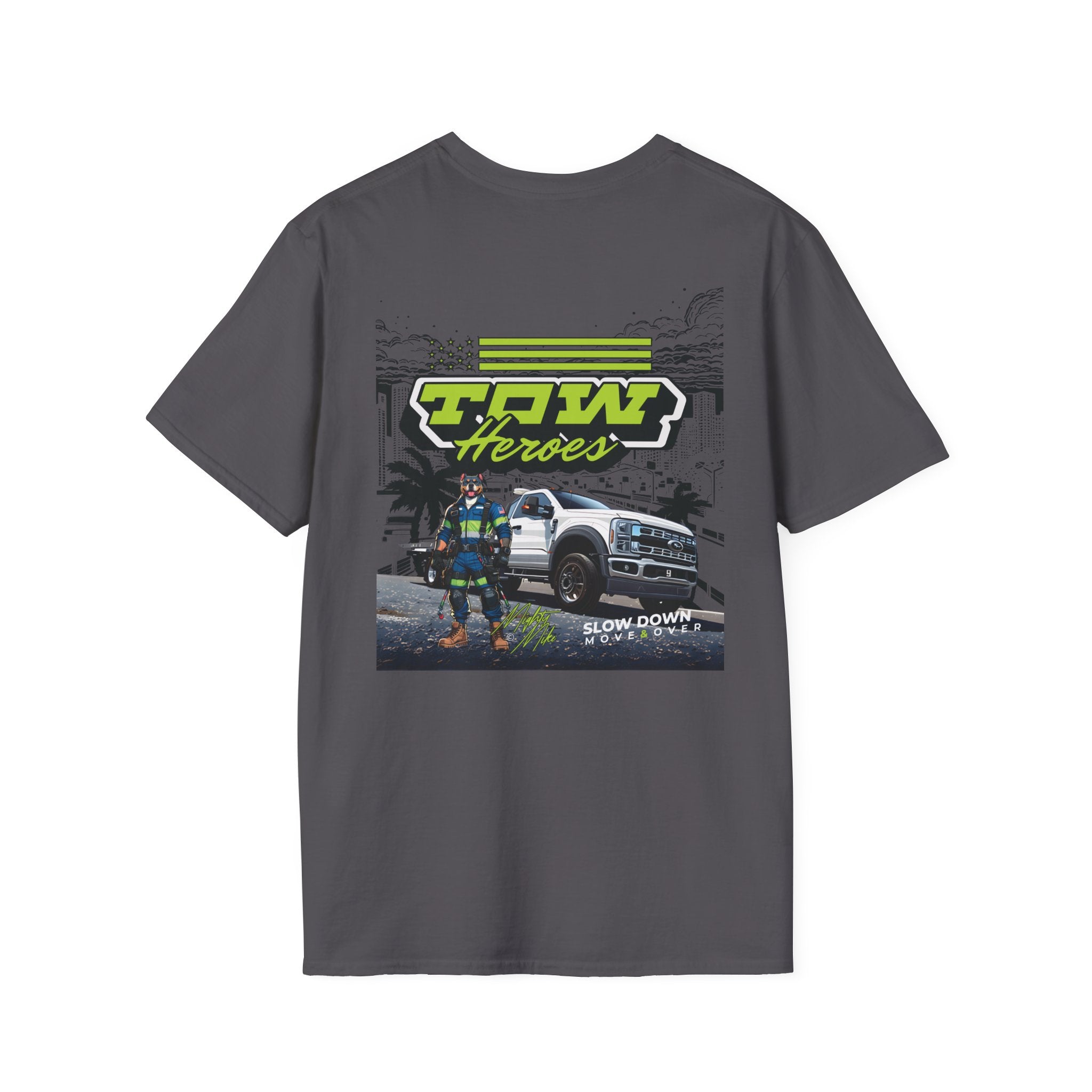 Tow Heroes Unisex Softstyle T-Shirt, Graphic Tee for Tow Truck Lovers, Cool Gift for Car Enthusiasts, Perfect for Birthdays, Casual [...]