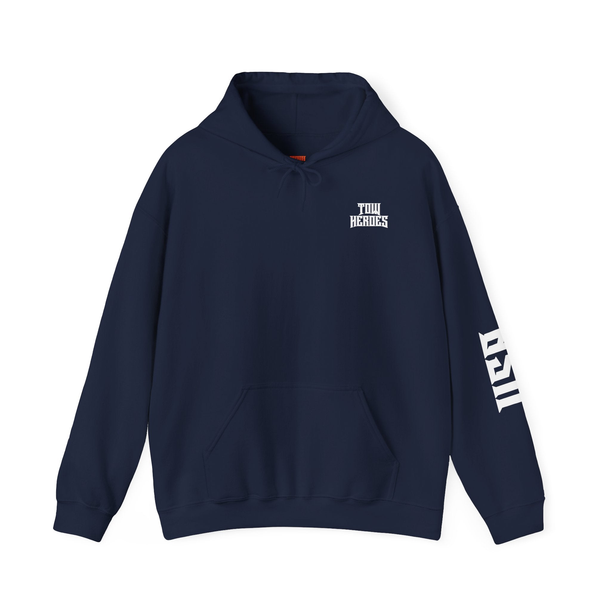 Unisex Heavy Blend Hoodie: ‘Tow Heroes’ Graphic Sweatshirt for Casual Wear, Gift Ideas, Streetwear Style, Cozy Layering